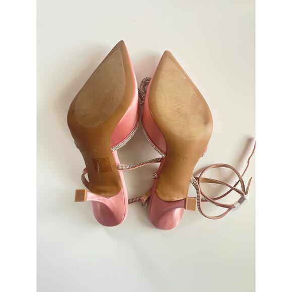 Size 10 Dream Pairs Destiny Stiletto Rhinestone Strap Pumps - Picture 7 of 8